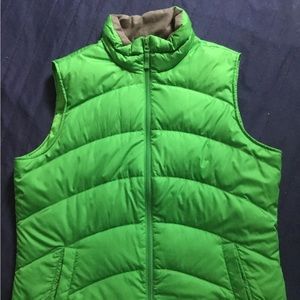Women’s Land’s End kelly green puffer vest, XL Tall